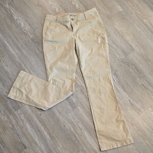 Khaki Boot Leg Pants